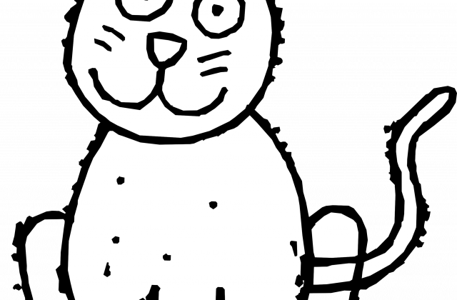 Halloween Cat Clip Art Black And White Clipart Panda - Zazzle Hübsche Sexy Verrückte Bad-matte Badematte (640x420)