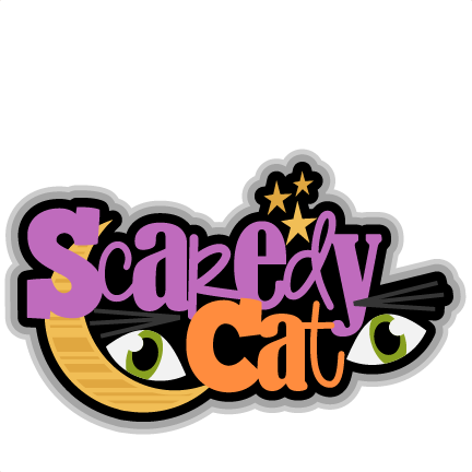 Scaredy Cat Halloween Cat Svg Scrapbook Title Svg Cutting - Halloween Costume Shirt Scaredy Cat Cute Halloween (432x432)