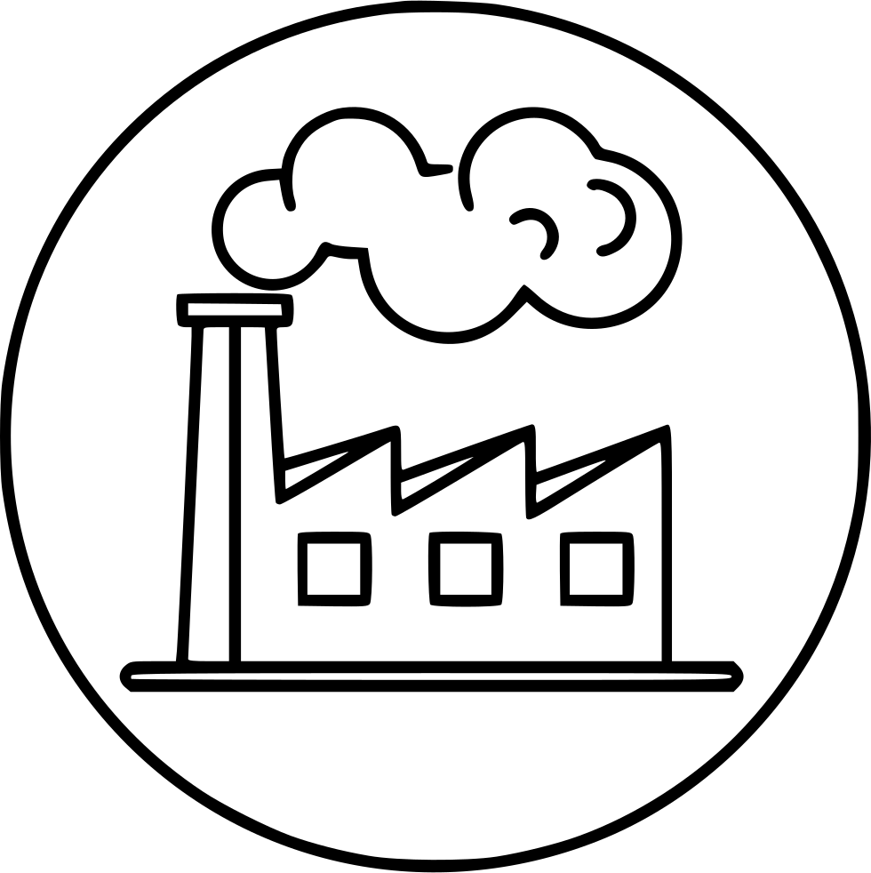 Factory Industry Polution Smoke Svg Png Icon Free Download - Circumference Of A Circle (980x982)