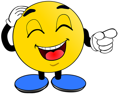Smiley Laugh At Humor Fun Joy Mockery Anim - Emoji Laughing (461x340)