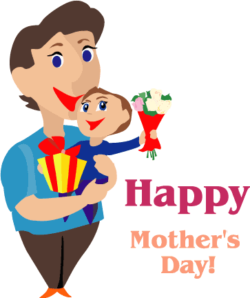 Day Clip Art ~ Free Clipart For Mom - Celebrating Mothers Day Clip Art (363x432)
