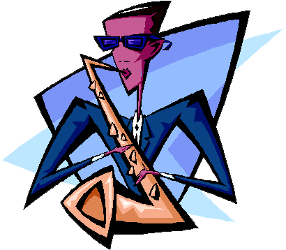 Musical Note Jazz Clip Art - Jazz Clipart Png (480x423)