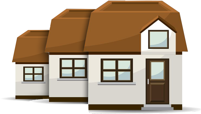 Semi-detached - Vector Graphics (777x504)