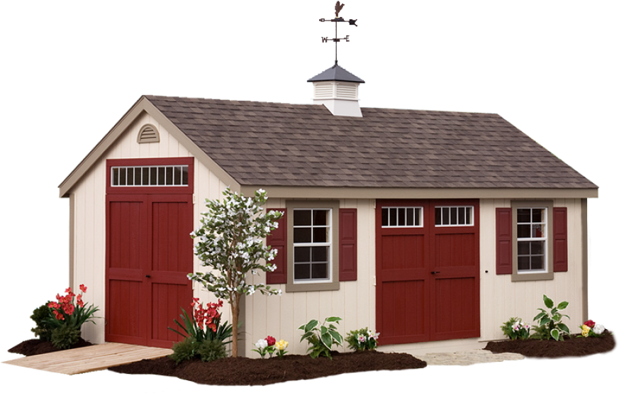 Deluxe Custom Cape-cod Garden Shed In Minneapolis, - Amish Sheds (900x574)