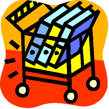 Book Center Cliparts - Book Borrowing Poster (363x361)