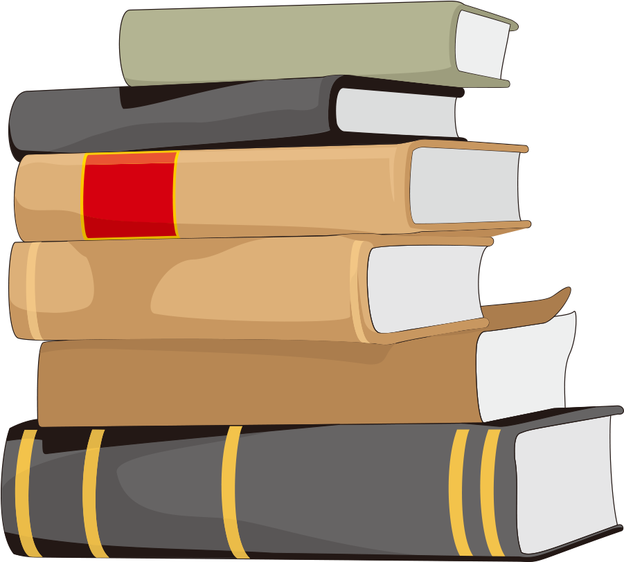 Student Library Book Writing Motion - Library Of Books Cartoon (1000x1000)