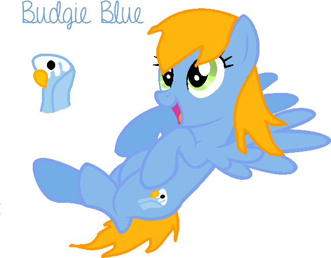 Budgie Blue Vector/request By Kawaiinikki - Cartoon (656x624)