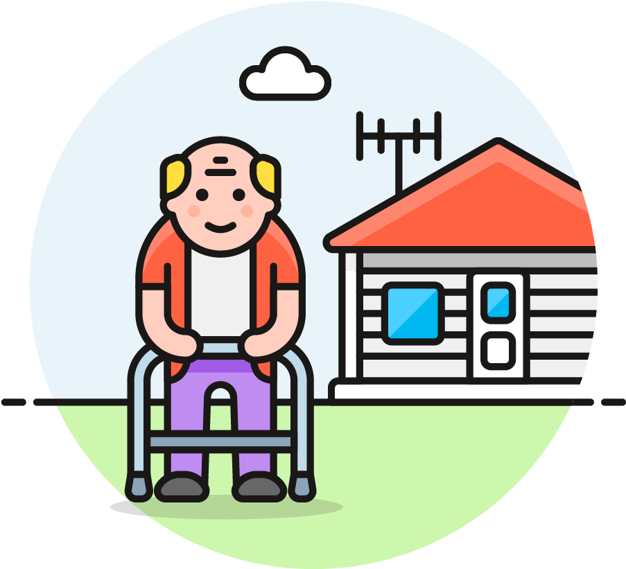 127 Grandfather House Caucasian - Cartoon (1025x1148)