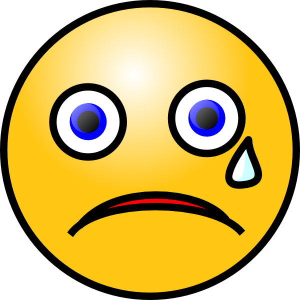 Crying Smiley Clip Art - Smiley Face Clip Art (600x600)