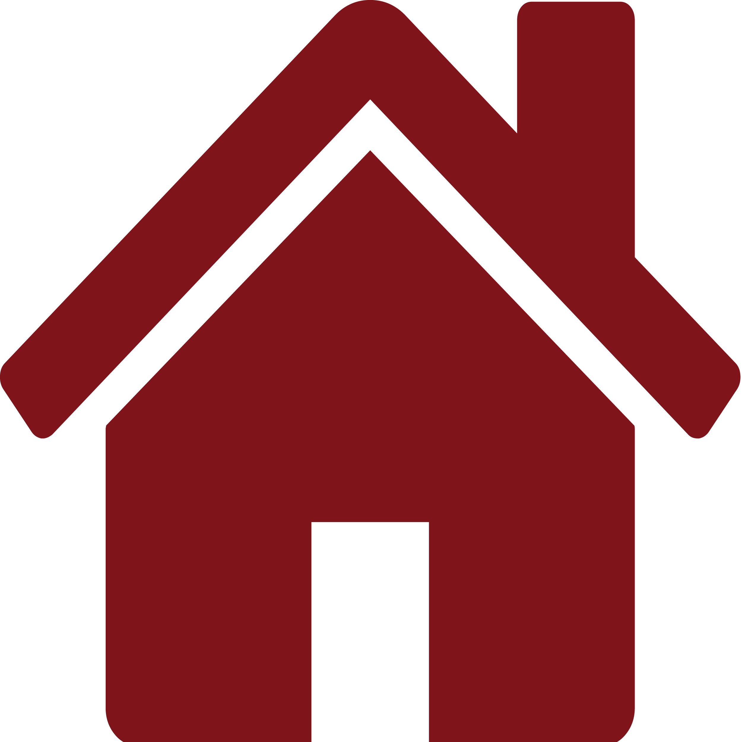 Red House Icon - Fa Home Icon Png (2500x2500)