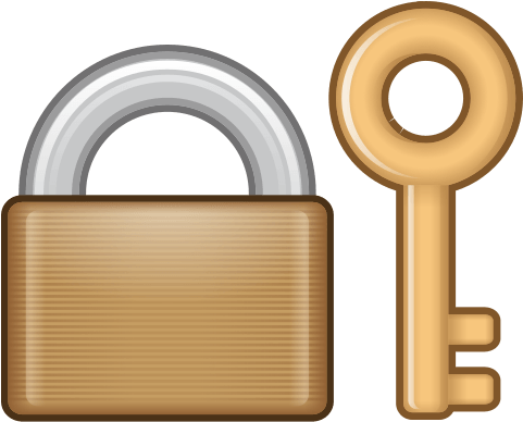 12921 Closed Lock With Key - Lock And Key Emoji (512x512)