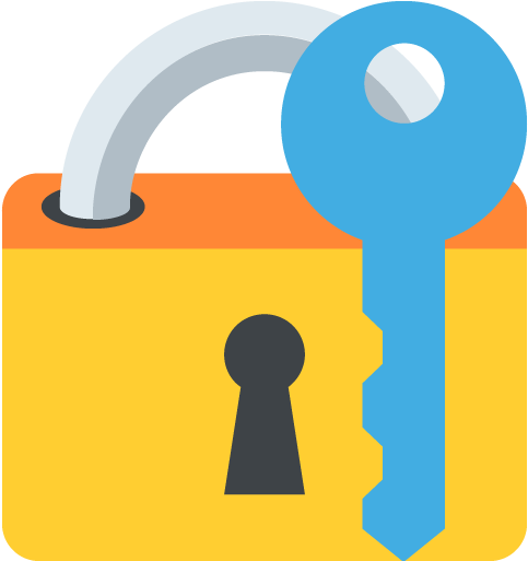 Closed Lock With Key Emoji - Candado Y Llave Png (512x512)