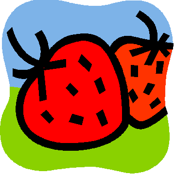 Strawberry Clip Art - Lencana Dunia Pandu Puteri (357x358)