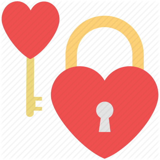 Love Locks Clipart - Key And Lock Love (512x512)
