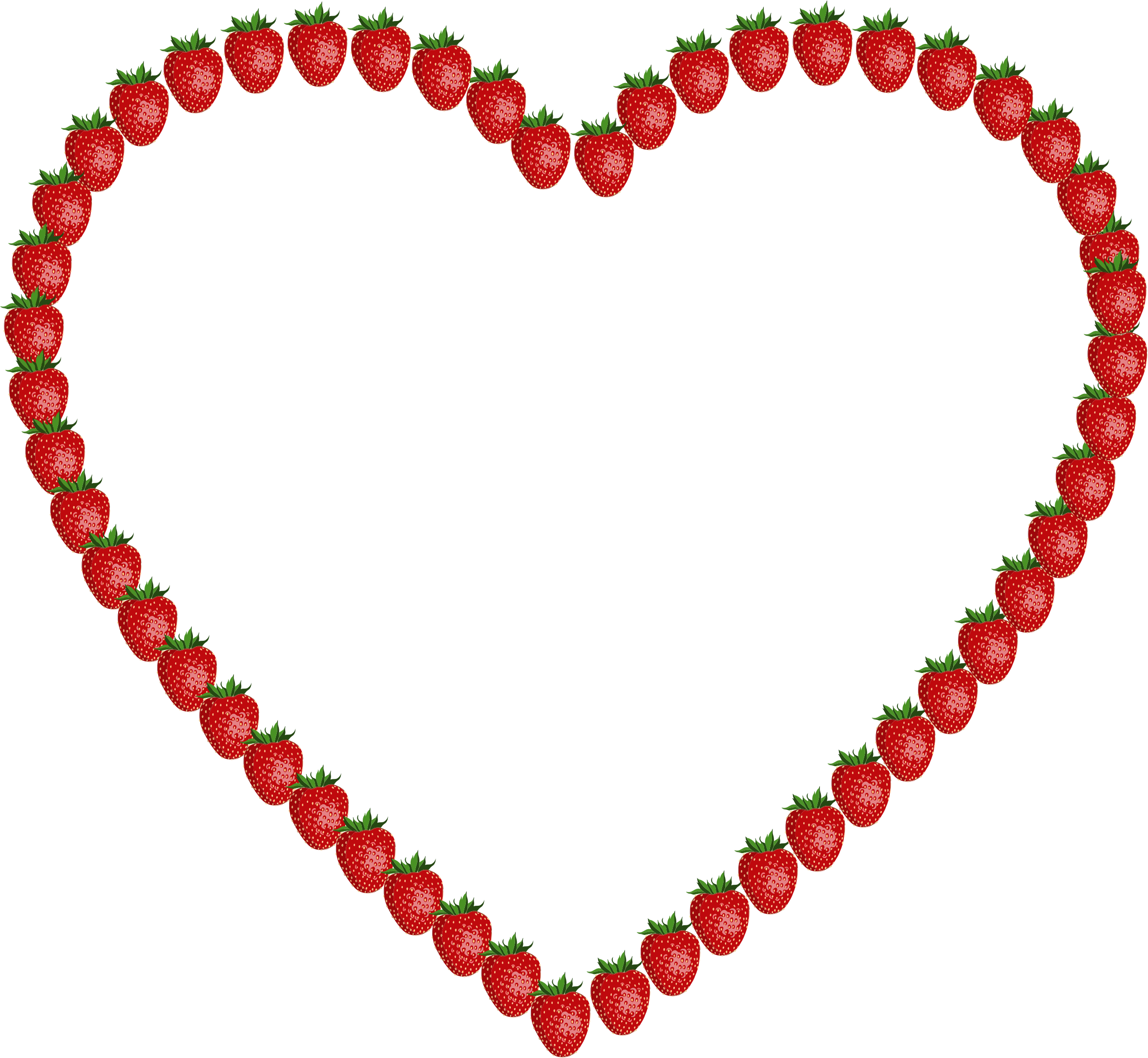 Strawberry Clipart Strawberry Heart - Strawberry Clipart Strawberry Heart (2351x2168)