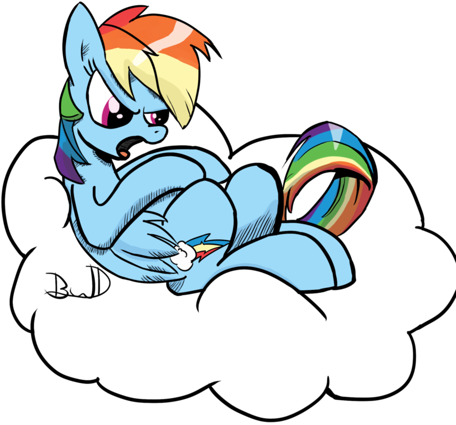 Angry Rainbow Dash By Silvy-winds - Rainbow Dash (914x874)