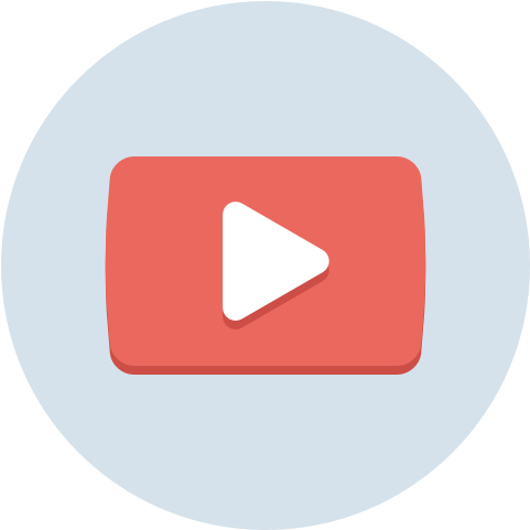Video, Youtube, Clip, Play, Replay Icon - Circle (620x620)