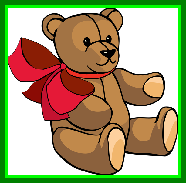 Shocking Teddy Bear Clipart From Cutecolors Risks And - Love You Tile Coaster (613x604)