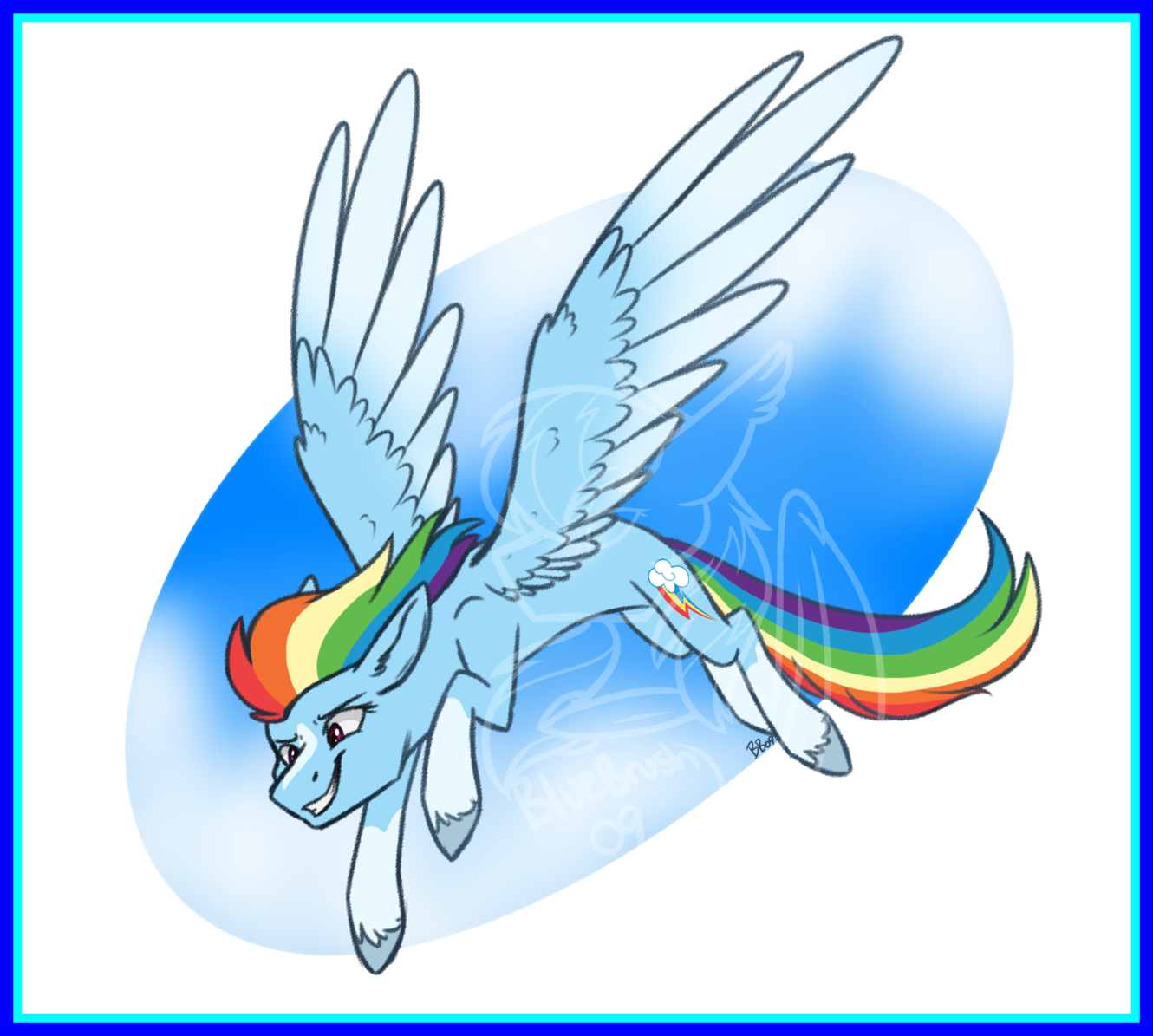 Best Have A Rainbow Horse Tumblr Picture Of Blue Teddy - Cartoon (1330x1195)
