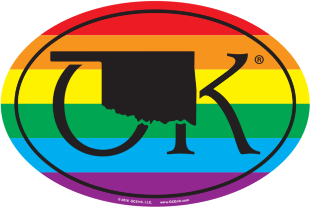 Ok Oklahoma Lgbt Removable 6″ X 4″ Euro - Wisconsin (650x650)