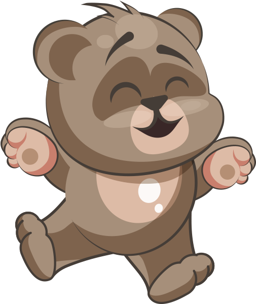 Cuddlebug Teddy Bear Emoji Stickers Messages Sticker - Cute Teddy Bear Emoji (618x618)