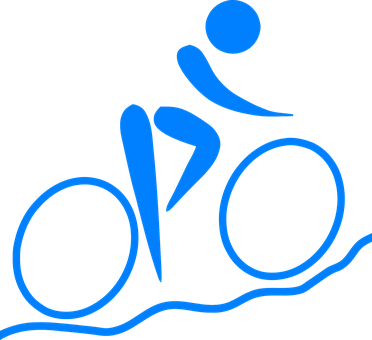 Cycling Bike Cycle Bicycle Biking Cyclist - Biking Drawing (372x340)