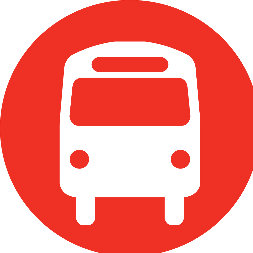 Red Bus Icon Image - Embankment Tube Station (1024x1024)