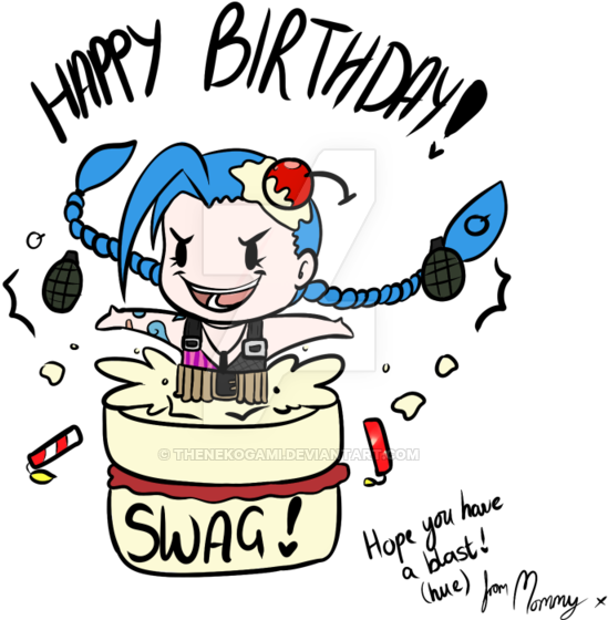Happy Birthday Swag Flag By Thenekogami - Cartoon (600x600)