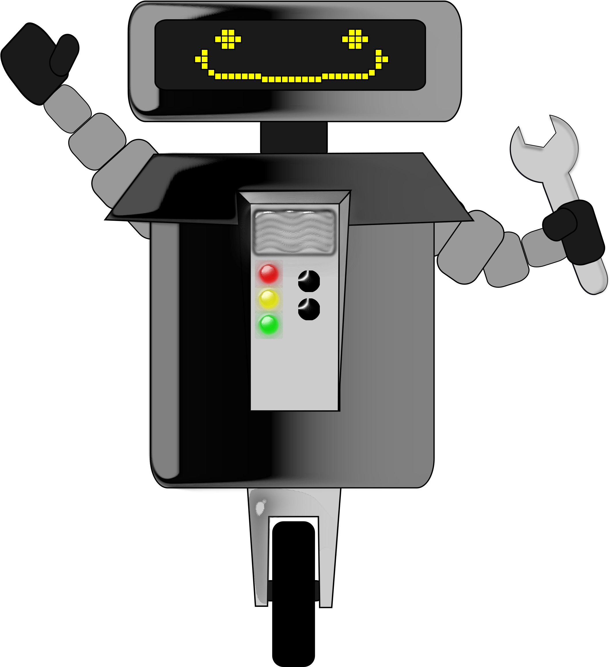 Robot With Wrench - Robot (2118x2400)