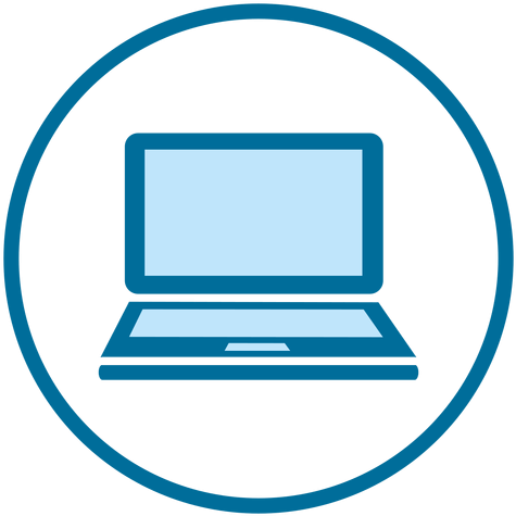 Cropped Laptop Ring Icon By Vexels - Icono De Una Computadora (512x512)