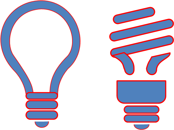 Light Bulb - Light Bulb Icon For Powerpoint (608x455)