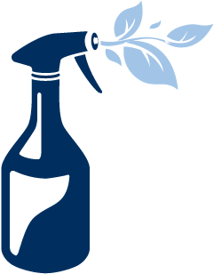 This Green Cleaning Icon Shows Leaves Sprouting From - Green Cleaning (400x400)