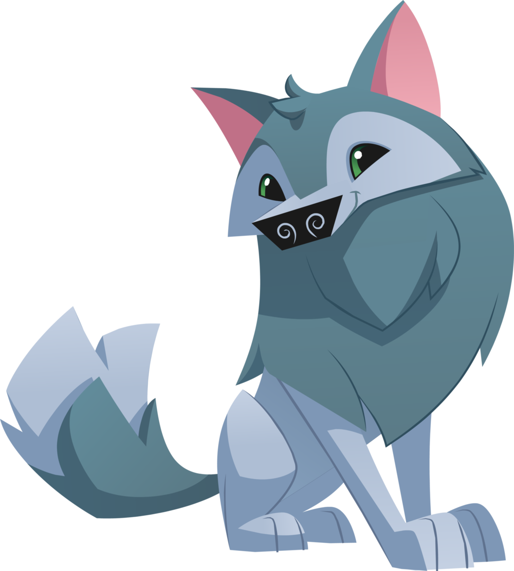 Arctic Wolf Sitting - Animal Jam Arctic Wolf (2000x2223)