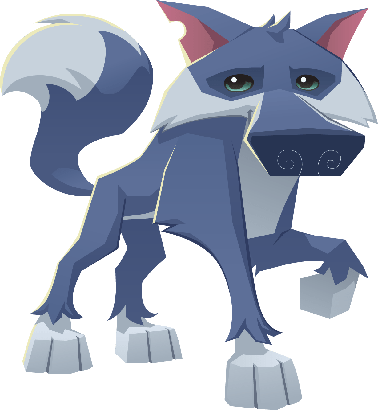 Shocking Wolf Clipart Animal Jam Pencil And In Color - Animal Jam (1228x1330)