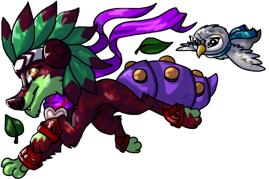 Eternal Spiritdog By Rainbowcharizard - Animal Jam Wolf Art (900x600)
