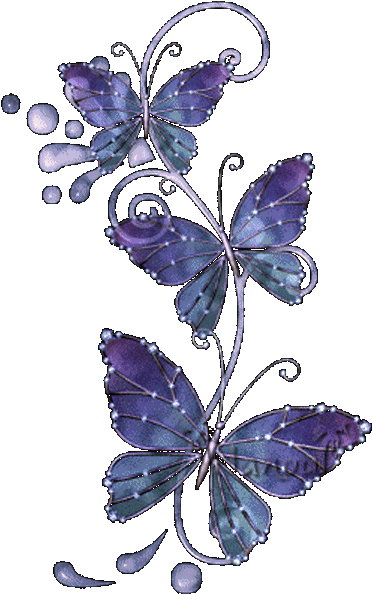 Le Message Du Papillon 1 Dans Papillon 513kqid0 - Transparent Purple Butterfly (400x593)