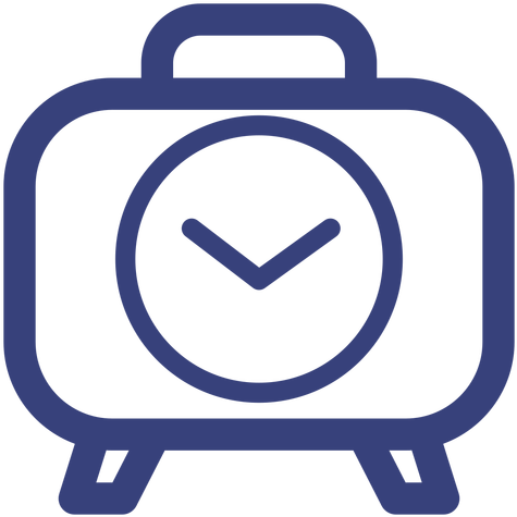 Snooze Alarm Clock Stroke Icon Transparent Png - Alarm Clock (512x512)