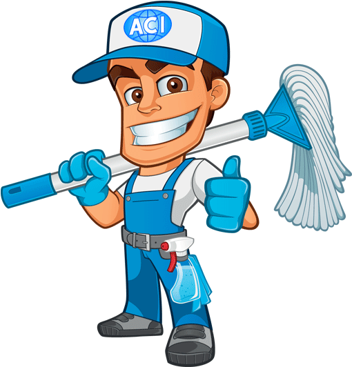 Related Office Cleaning Services Clipart - Window Cleaning Cartoon (525x542)