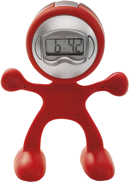 Bd3073 Man Shaped Alarm Clock With Memo Holder, - Gadzety Reklamowe (700x700)