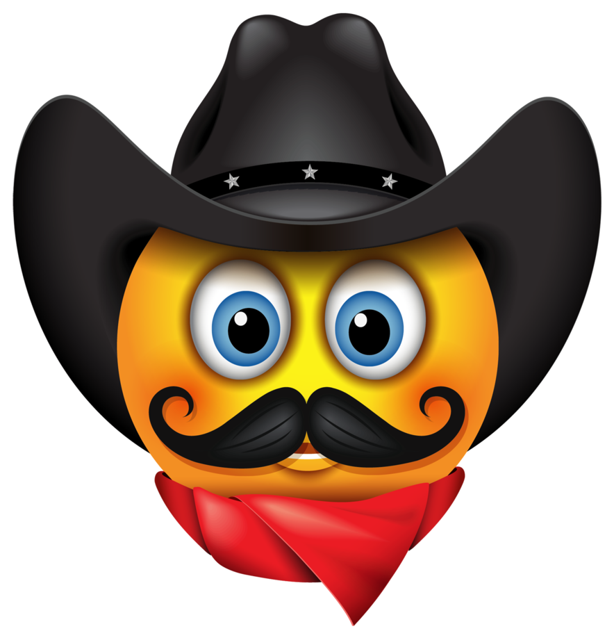 Everyday Emojis - Cowboy Emoji Png (1024x1024)