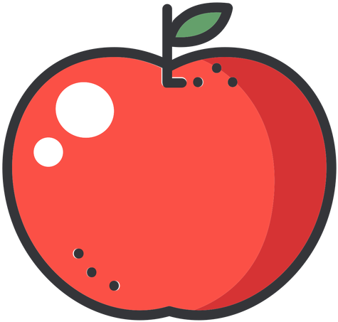 Apple Color Stroke Icon Transparent Png Amp Svg Vector - Apple Animation Png (512x512)