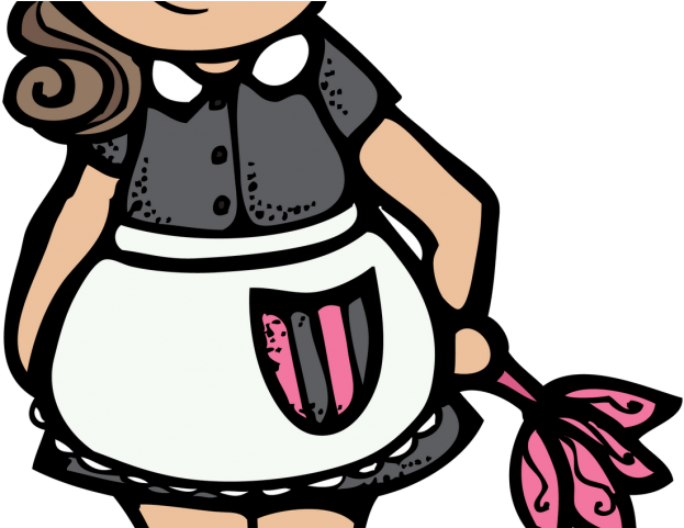 Cartoon Cleaning Lady - Housekeeper Maid Clipart (640x480)