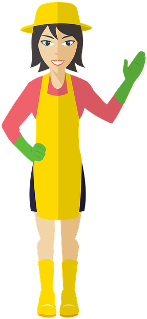 Cleaning Lady Images 18, - Gambar Animasi Tukang Kebun (505x720)