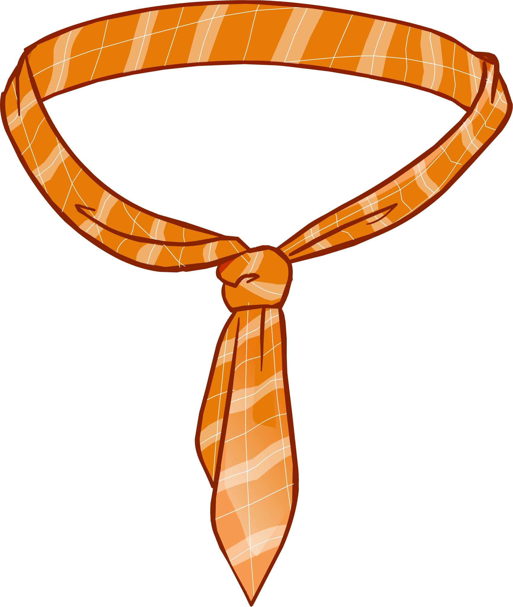 Tie Clipart Orange Tie - Clip Art (1698x2011)