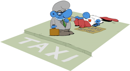 Kapitalistische Smurfen - Cartoon (450x282)