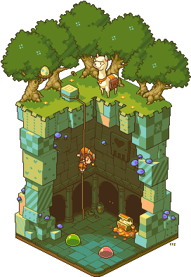 Http - //tsumiki Miniwa - Deviantart - Com/art/cute - Slime Pixel Art (300x440)