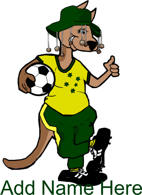 Australia Soccer Kangaroo Throw Pillow - Cafepress Queen Duvet (700x700)