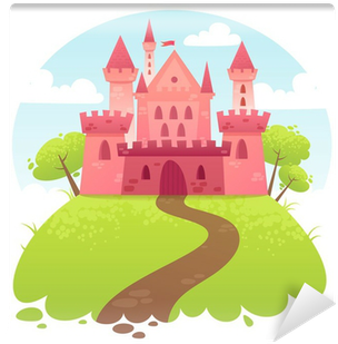 Cute Cartoon Vector Medieval Castle Wall Mural • Pixers® - Castle (400x400)