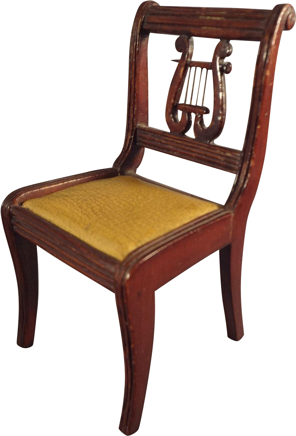 Large Doll House Scale Lyre Back Chair For Music Room - Chair (1422x1422)