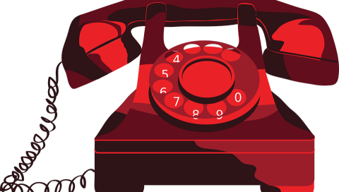 Old Telephone Clipart - Retro Telephone Clip Art Free (480x272)